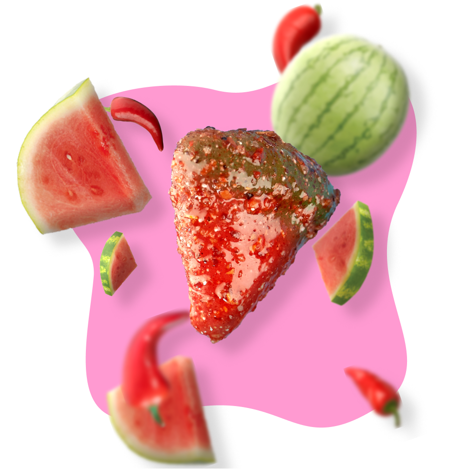 Watermelon Bites Chili Candy