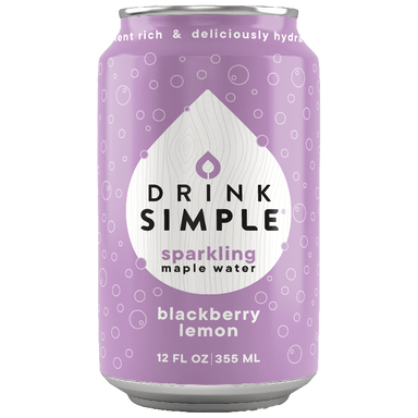 Blackberry Lemon Sparkling Maple Water (12-Pack) - Drink Simple - Consumerhaus