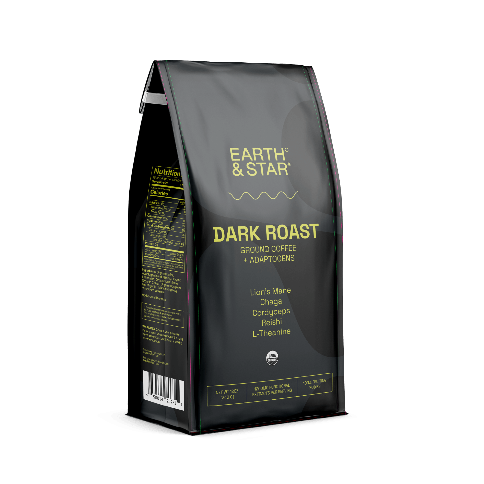 Organic Ground Coffee + Adaptogens - Earth & Star - Consumerhaus