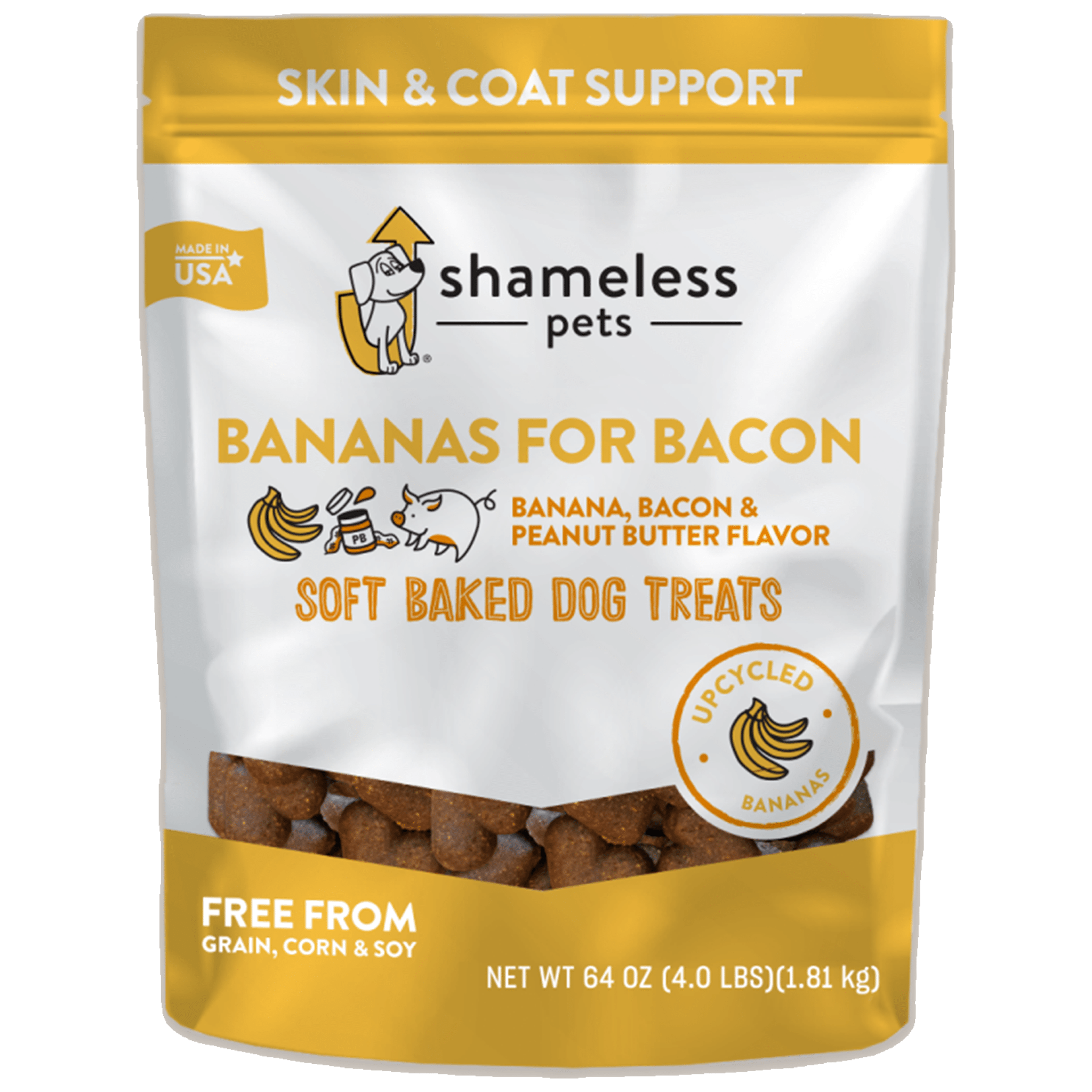 Bananas for Bacon Soft-Baked Dog Treats (4lb) - Shameless Pets - Consumerhaus