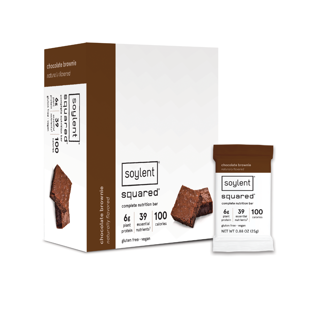 Chocolate Brownie Soylent Squared (24-Pack)