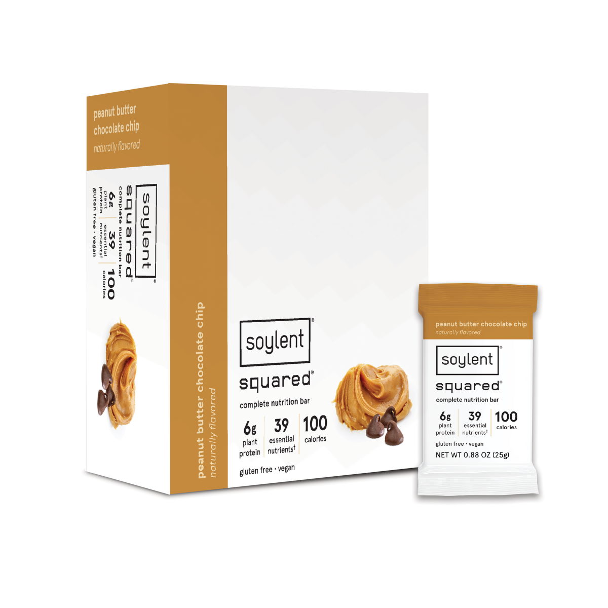 Peanut Butter Chocolate Chip Soylent Squared (24-Pack)