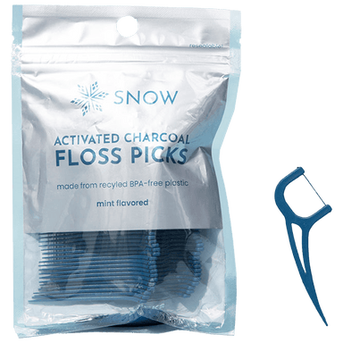 Activated Charcoal Floss Picks - SNOW Oral Care - Consumerhaus