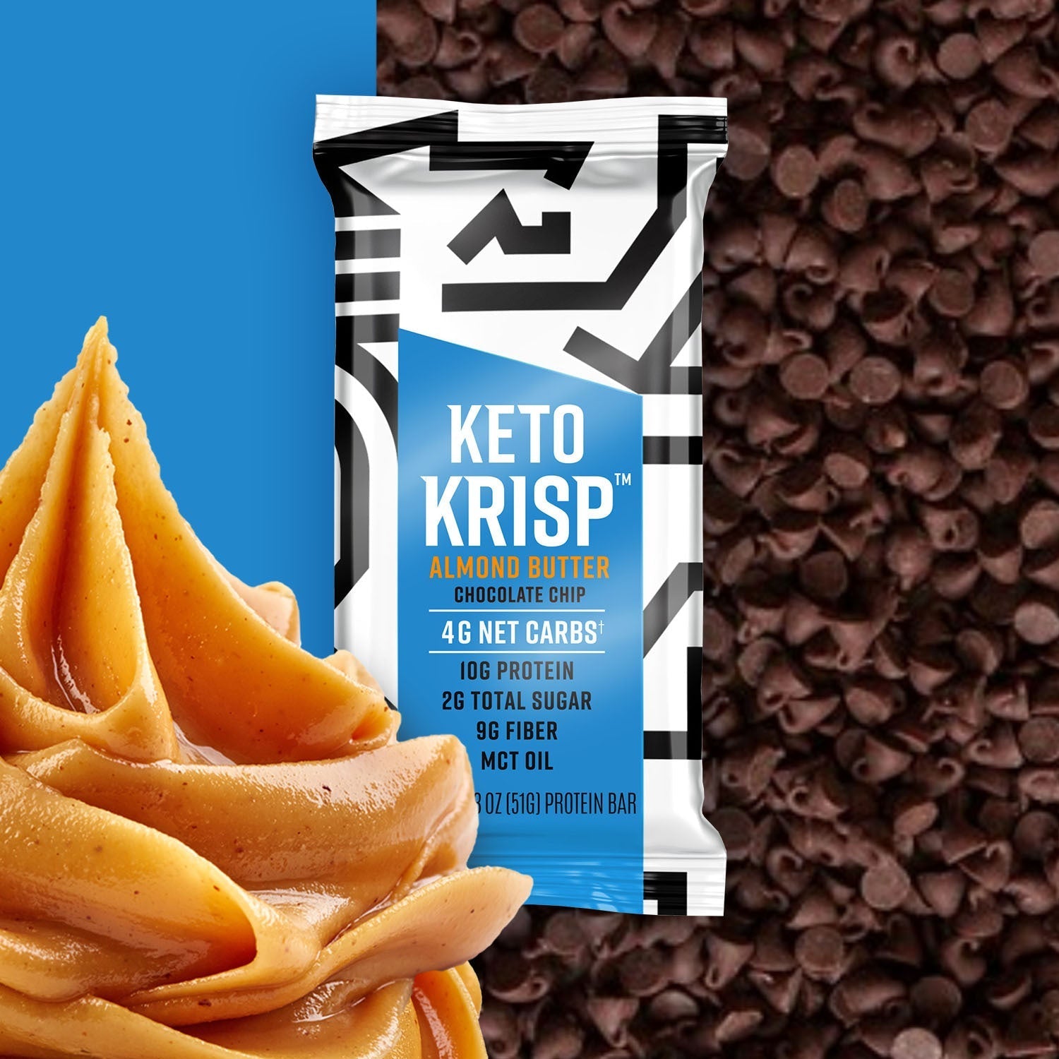 Almond Butter Chocolate Chip Keto Krisp Bar (12-Pack) - CanDo - Consumerhaus