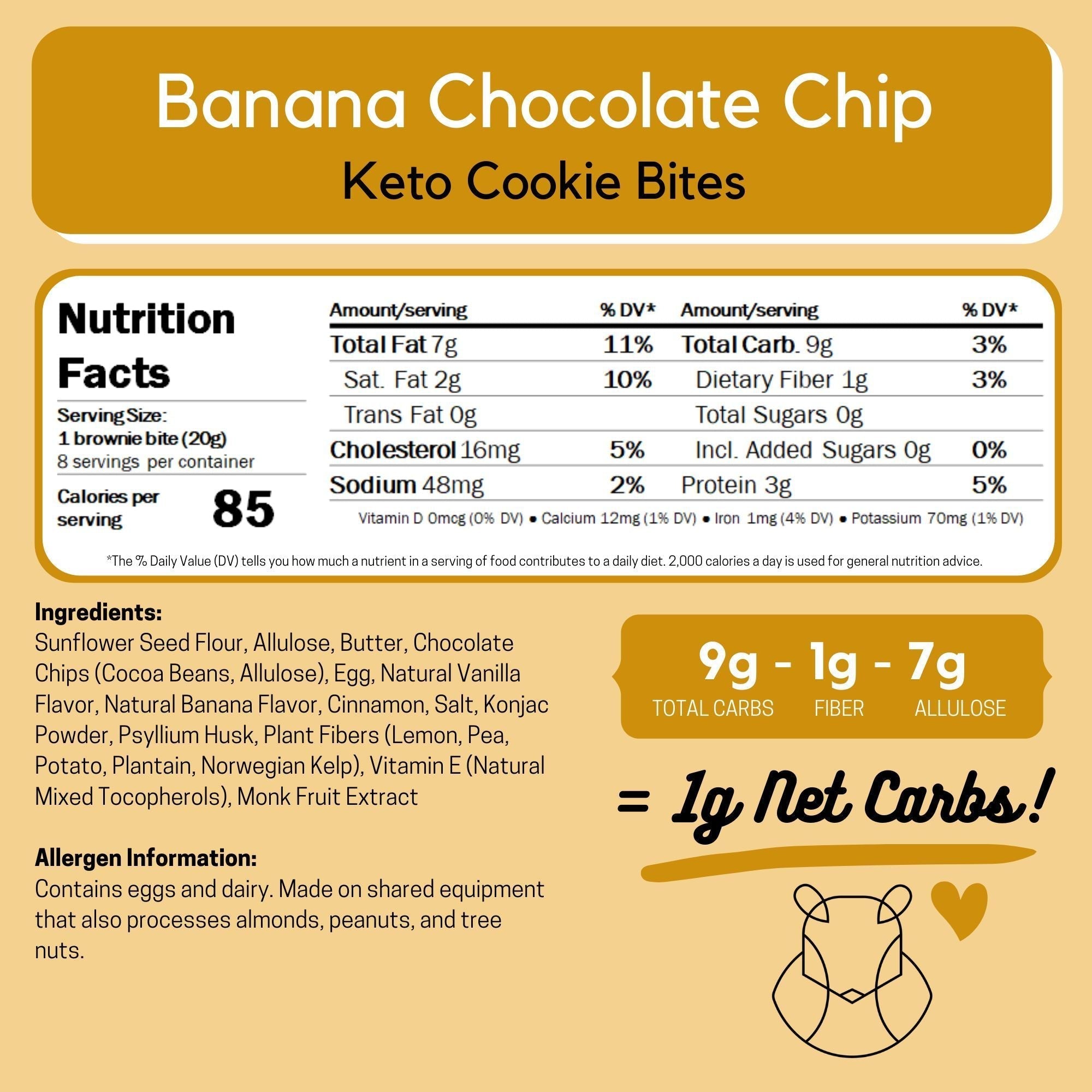 Banana Chocolate Chip Keto Cookie Bites - ChipMonk Baking - Consumerhaus