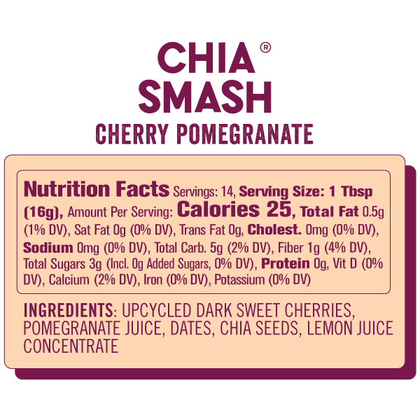 Cherry Pomegranate Chia Superfood Jam - Chia Smash - Consumerhaus
