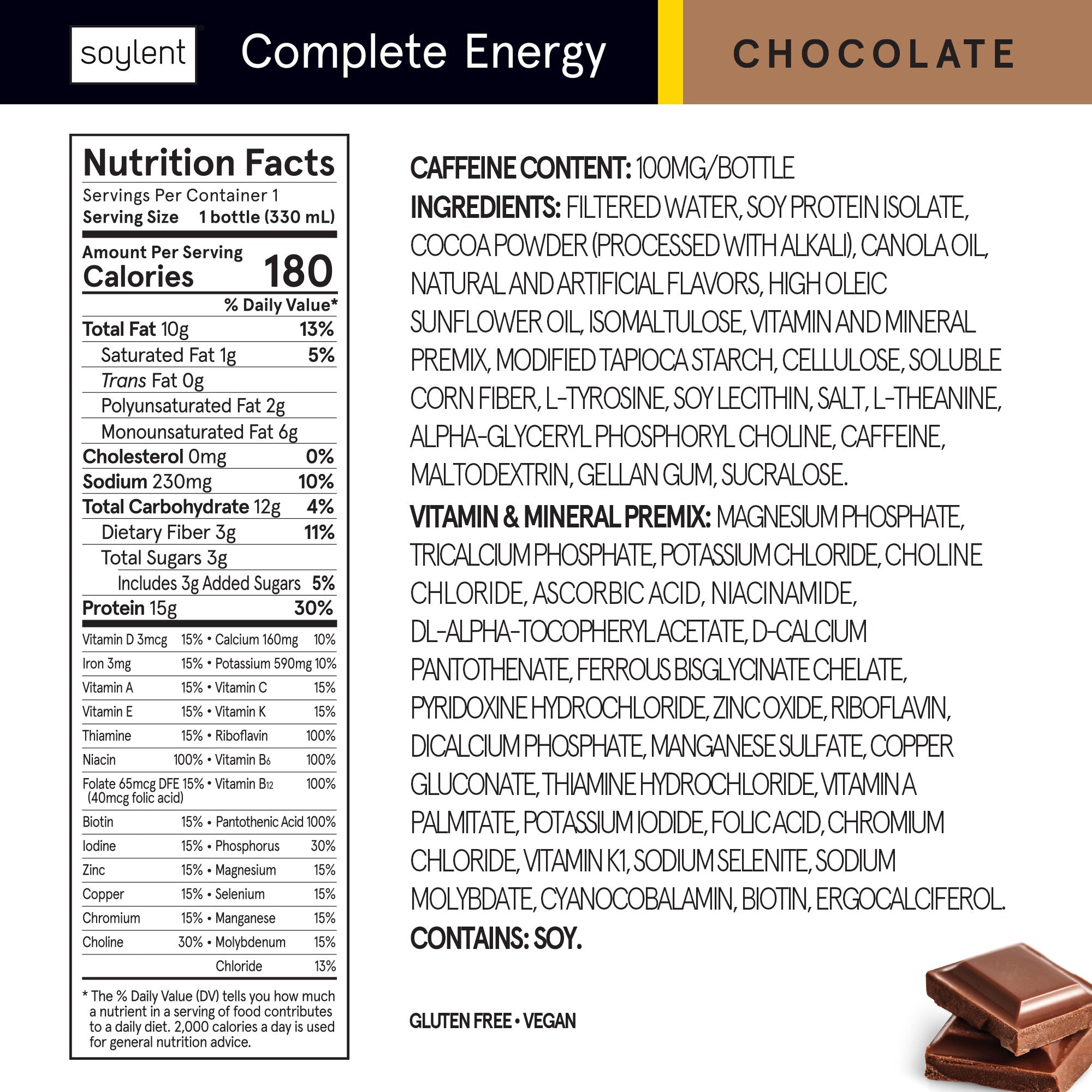 Chocolate Complete Energy Drink (12-Pack) - Soylent - Consumerhaus