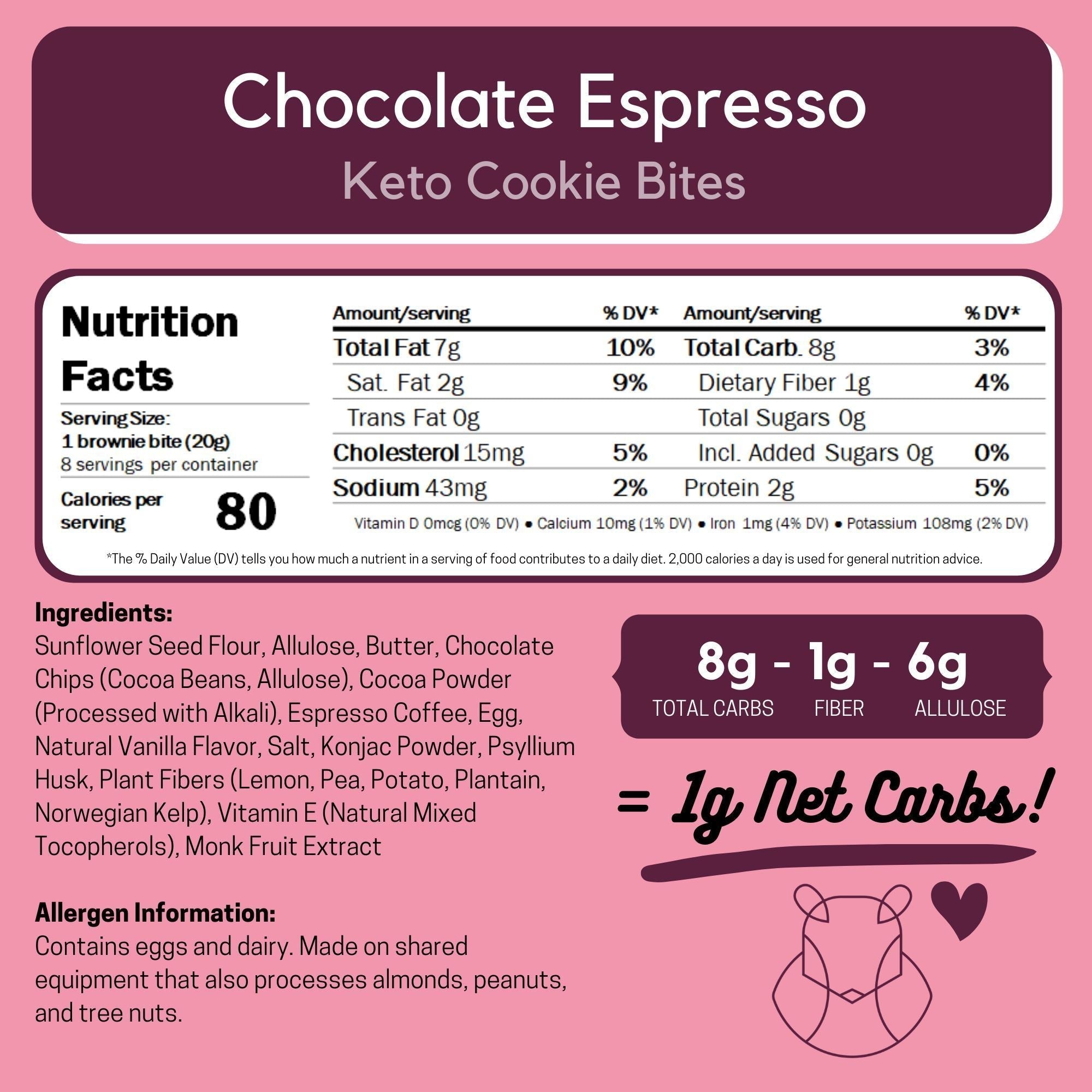 Chocolate Espresso Keto Cookie Bites - ChipMonk Baking - Consumerhaus