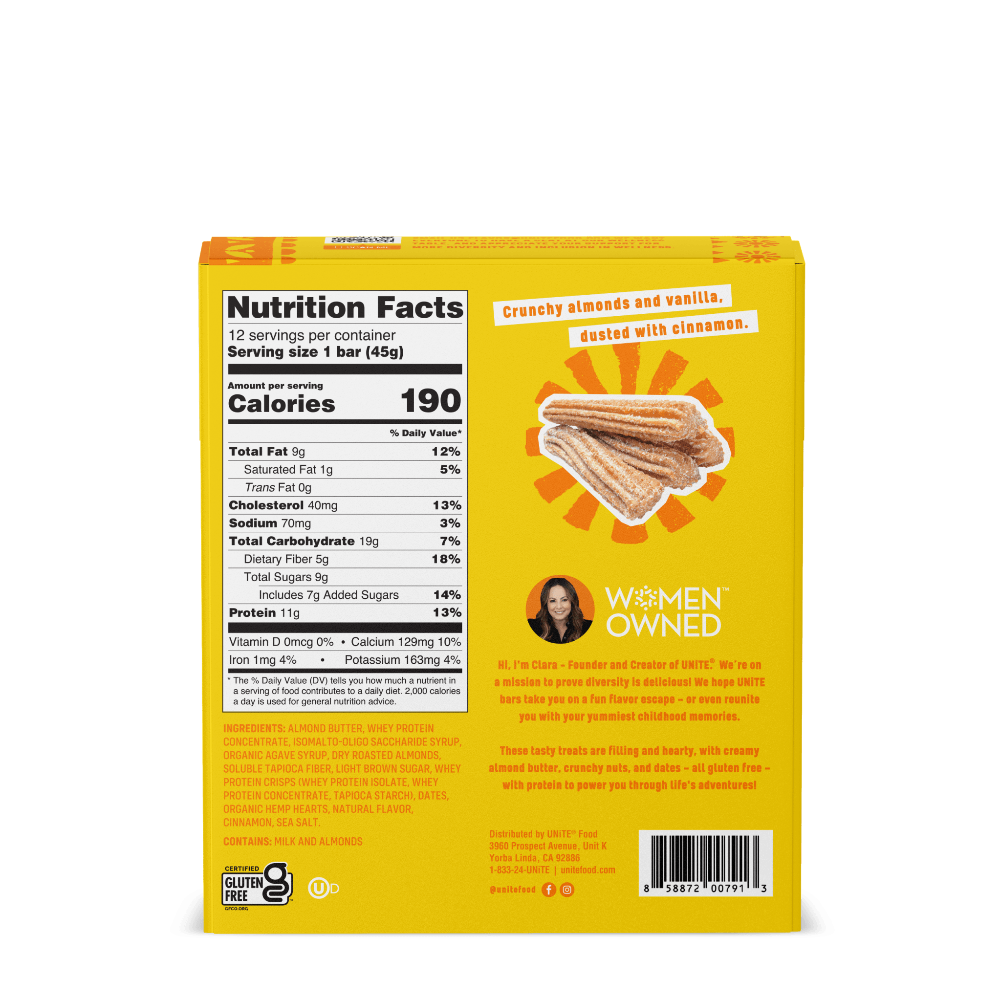 Churro Protein Bar - UNiTE Food - Consumerhaus