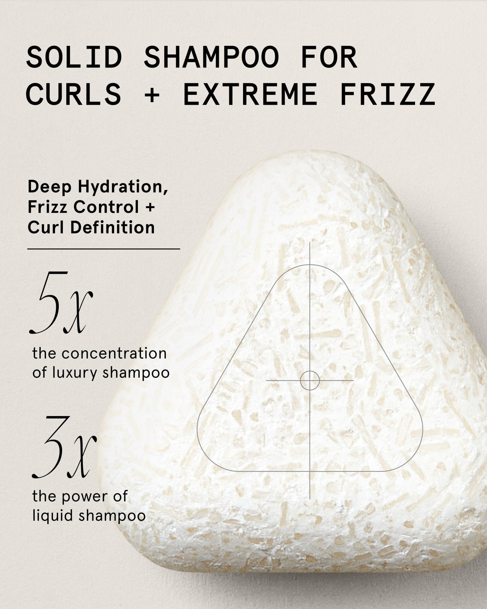 Deep Moisture + Anti Frizz Shampoo Bar for Curly, Coily, Frizzy Hair - Superzero - Consumerhaus