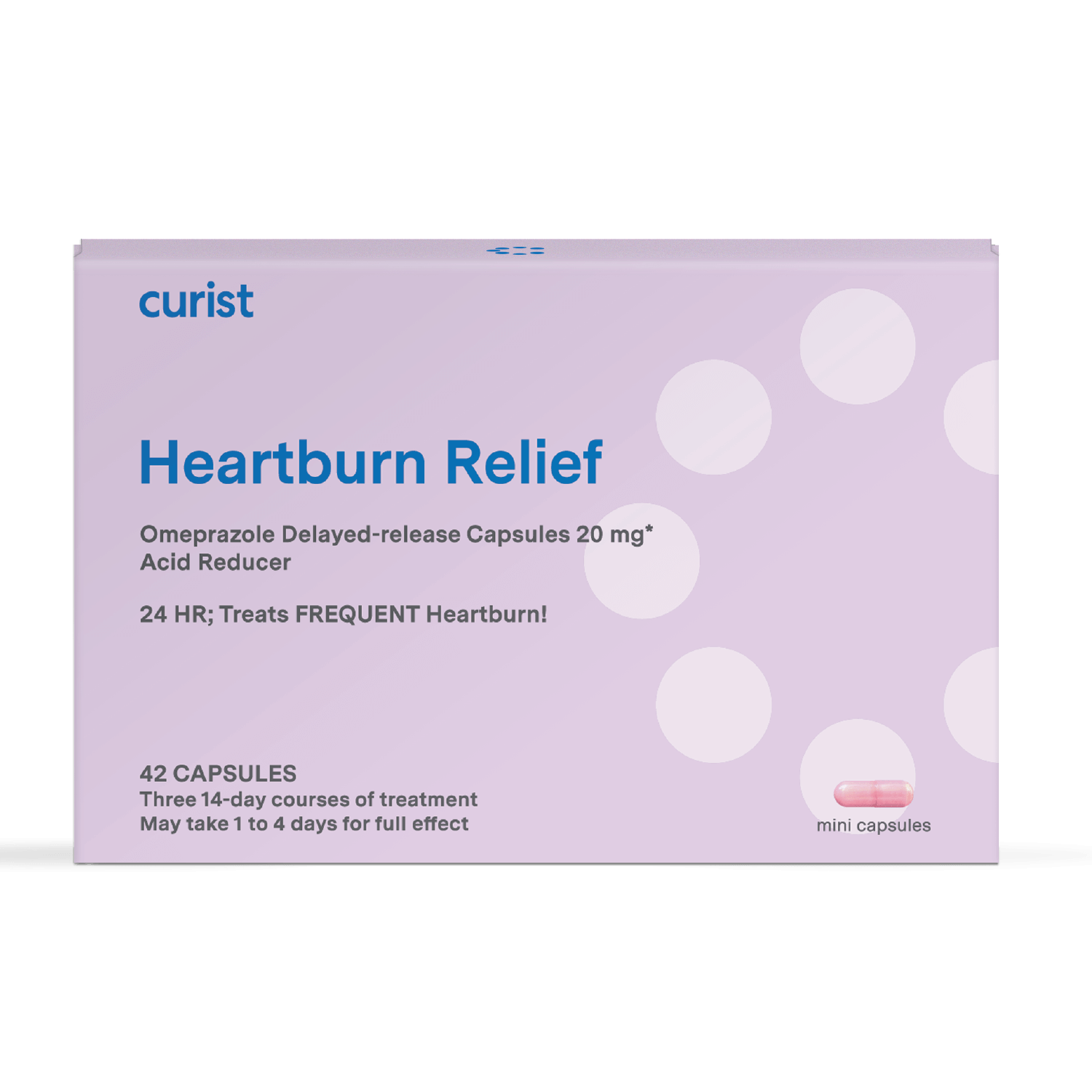 Heartburn Relief Capsules - Omeprazole (42-Count) - Curist - Consumerhaus