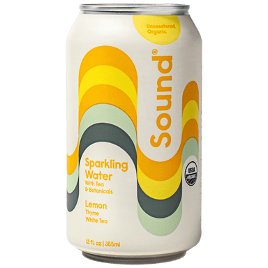 Lemon Sparkling Water with Thyme & White Tea (12-Pack) - Sound - Consumerhaus