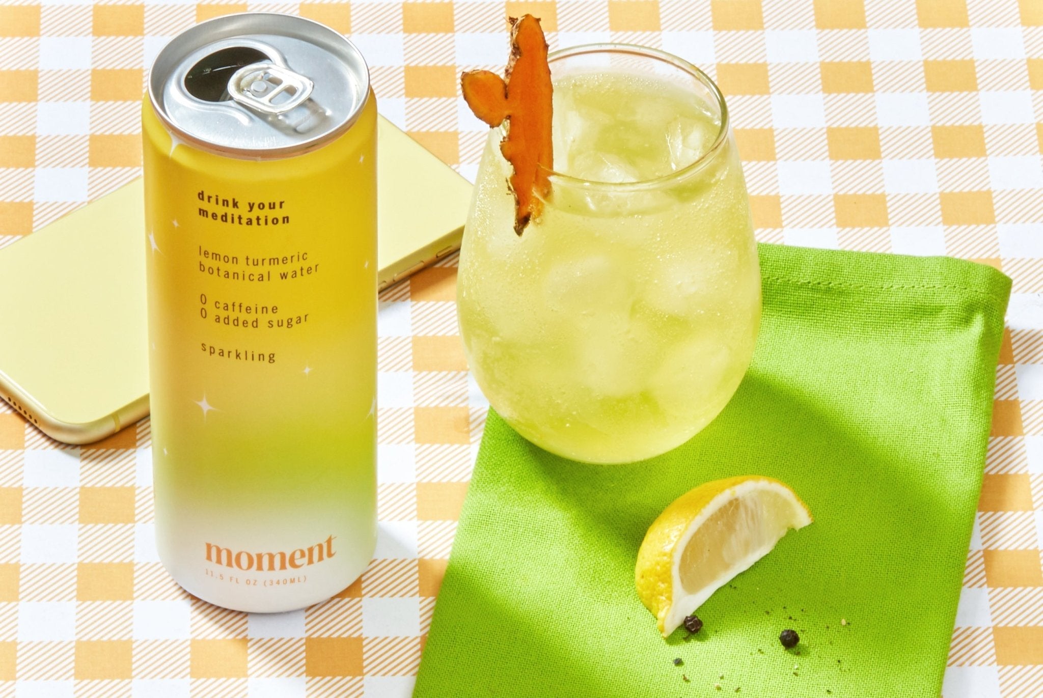 Lemon Turmeric Adaptogen Drink (12-Pack) - Moment - Consumerhaus