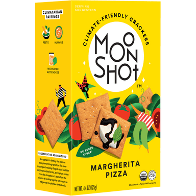 Margherita Pizza Climate-Friendly Crackers - Moonshot Snacks - Consumerhaus