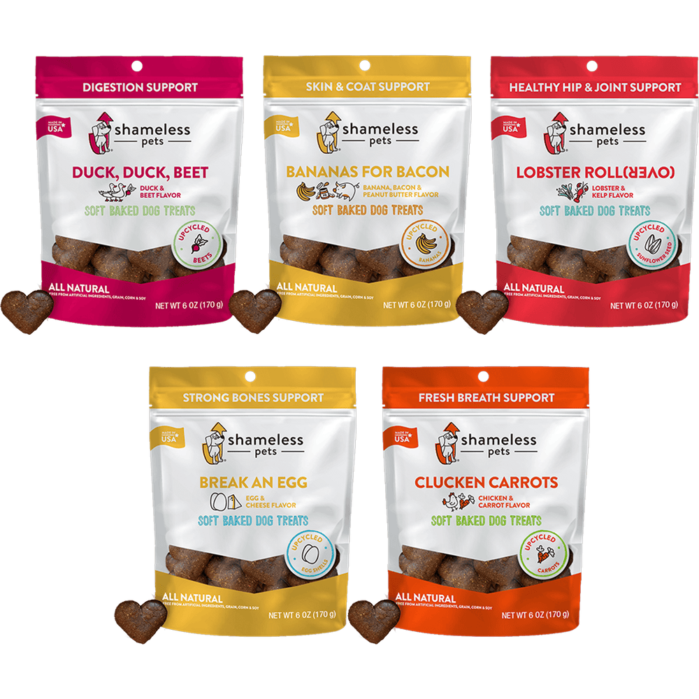 Meat Lovers Soft-Baked Dog Treat Variety Pack (5-Pack) - Shameless Pets - Consumerhaus