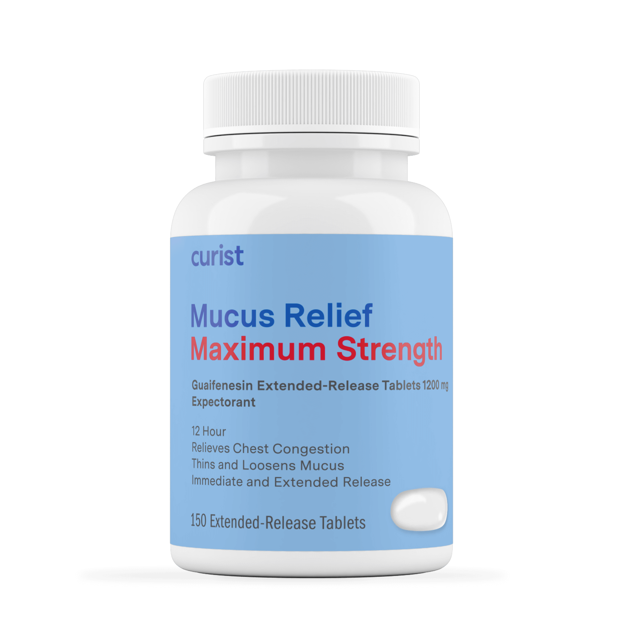 Mucus Relief Max Strength Tablets (150-Count) - Curist - Consumerhaus