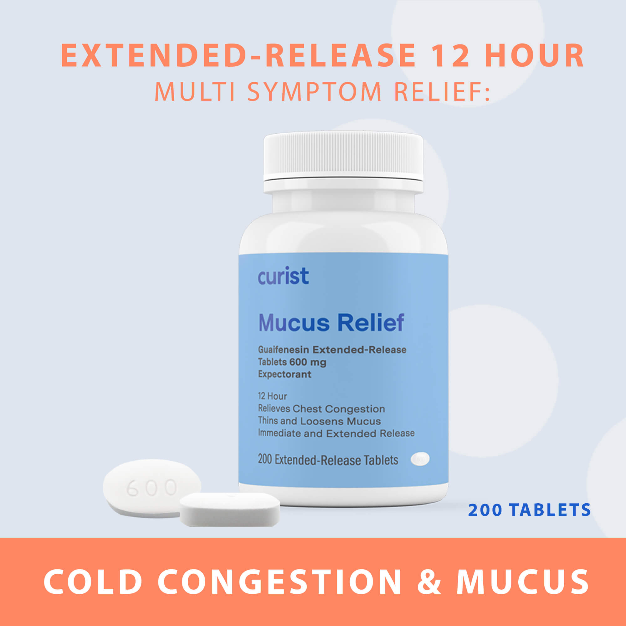 Mucus Relief Tablets (200-Count) - Curist - Consumerhaus