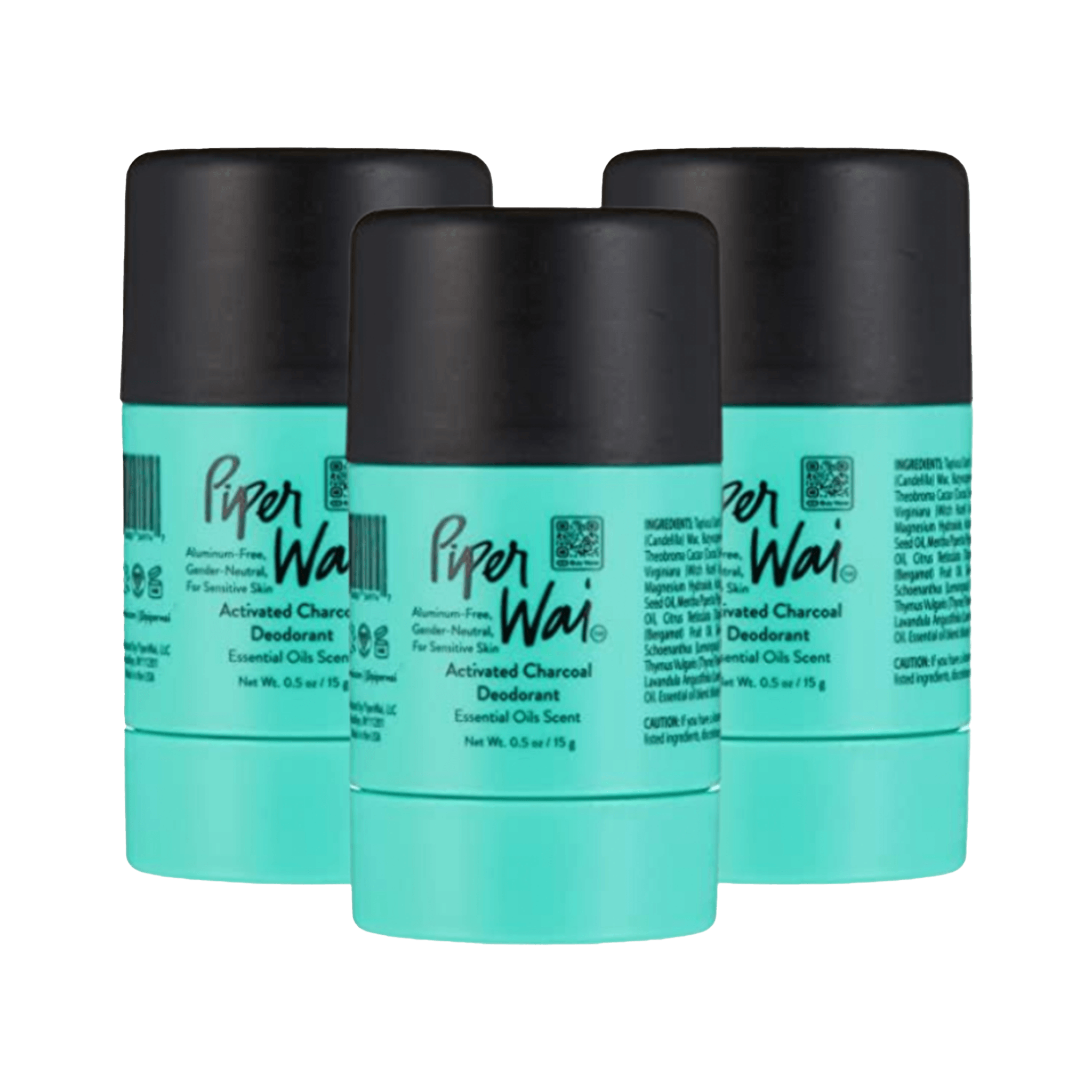 Natural Deodorant Mini Stick Trio - PiperWai - Consumerhaus