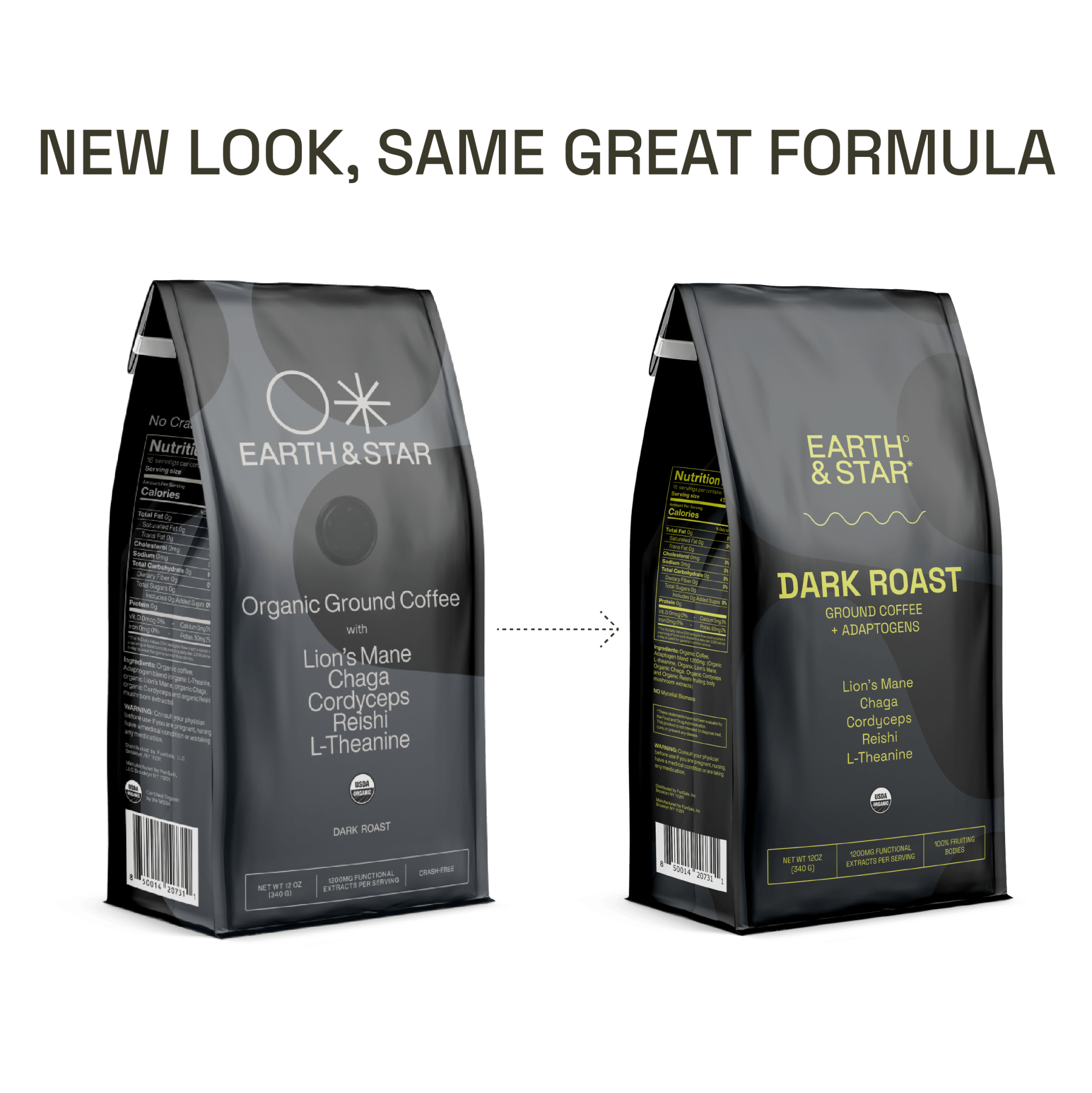 Organic Ground Coffee + Adaptogens - Earth & Star - Consumerhaus