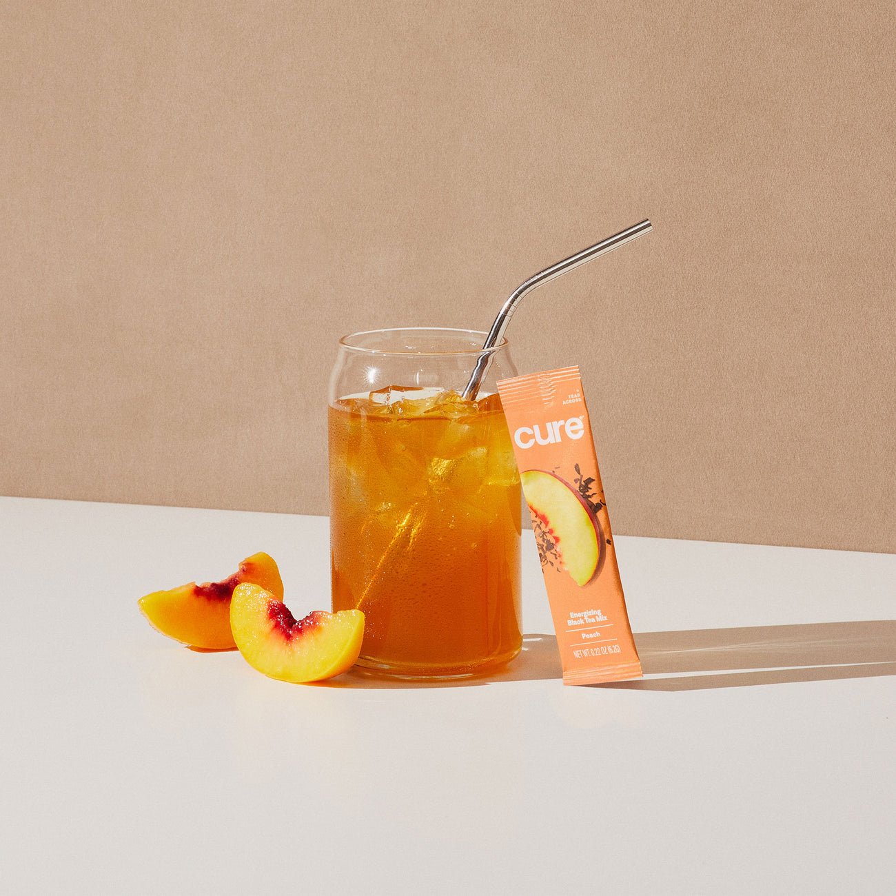 Peach Energizing Black Tea Drink Mix - CURE - Consumerhaus