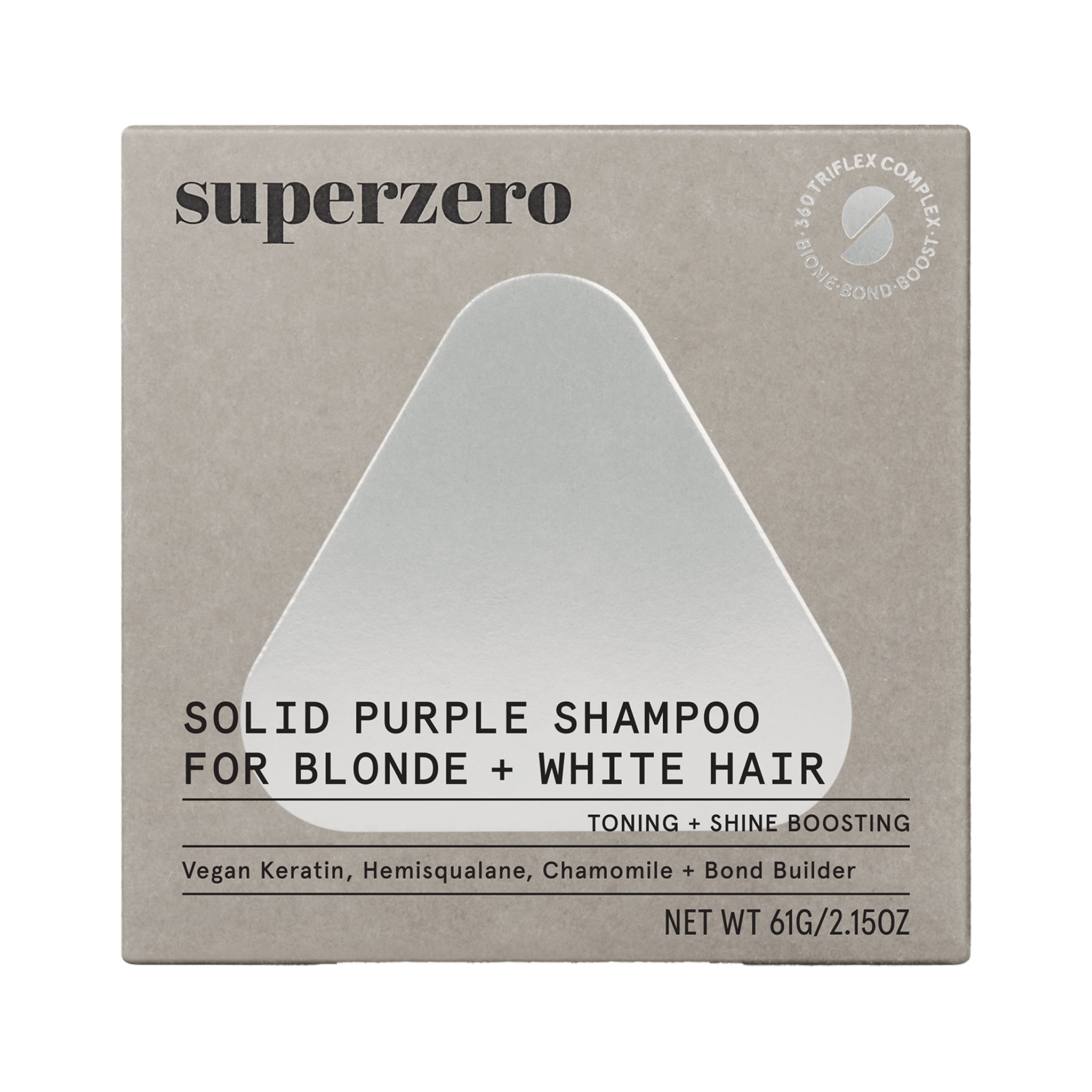 Purple Shampoo Bar for Blonde, Highlighted, White Hair - Superzero - Consumerhaus