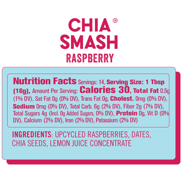 Raspberry Chia Superfood Jam - Chia Smash - Consumerhaus