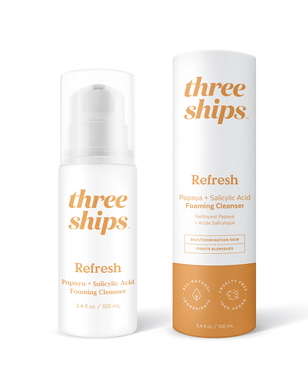 Refresh Papaya + Salicylic Acid Cleanser - Three Ships Beauty - Consumerhaus