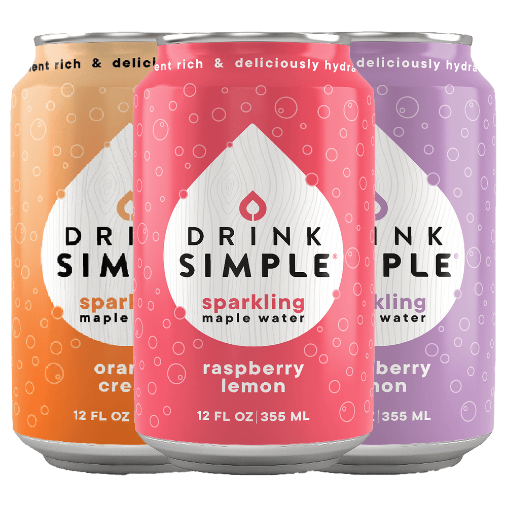 Sparkling Maple Water Variety Pack (12-Pack) - Drink Simple - Consumerhaus