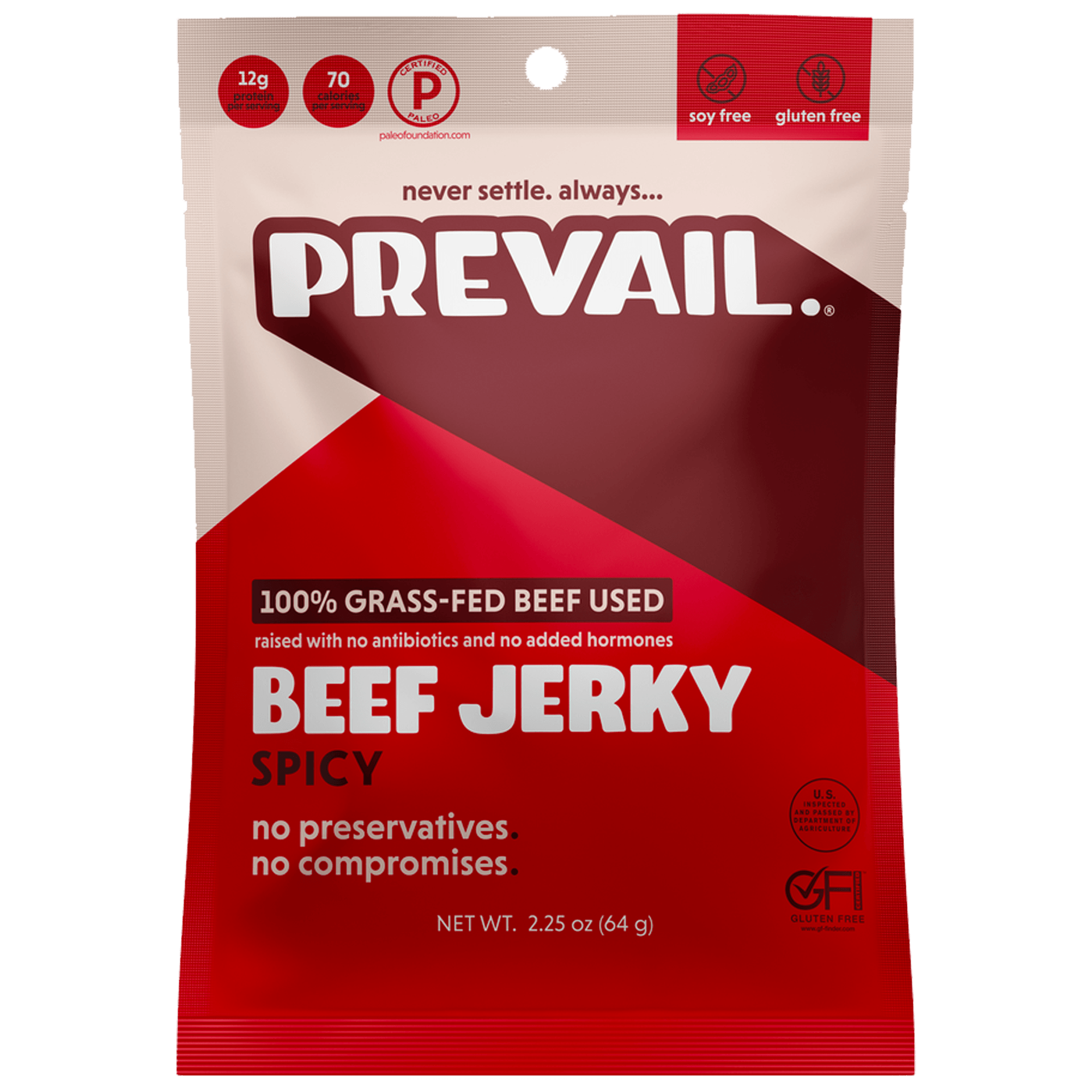 Spicy Grass-Fed Beef Jerky (3-Pack) - PREVAIL Jerky - Consumerhaus