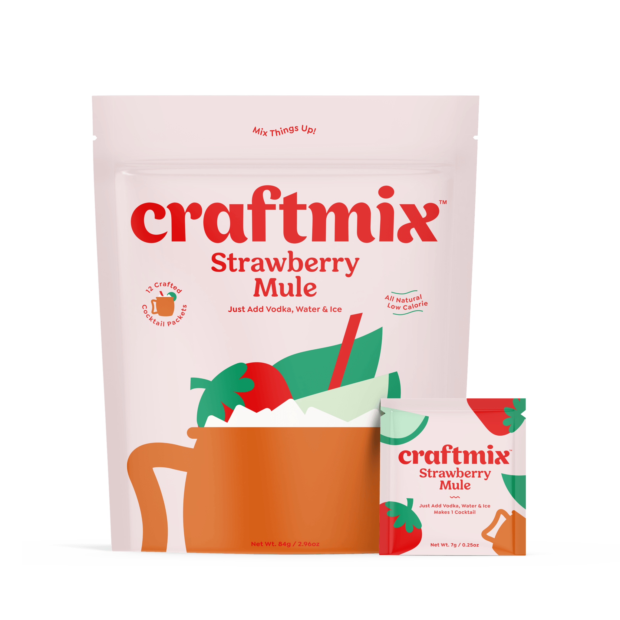Strawberry Mule Instant Cocktail Mix (12-Pack) - Craftmix - Consumerhaus