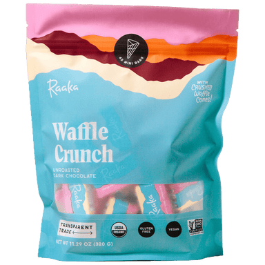 Waffle Crunch Dark Chocolate Mini Bars - Raaka Chocolate - Consumerhaus