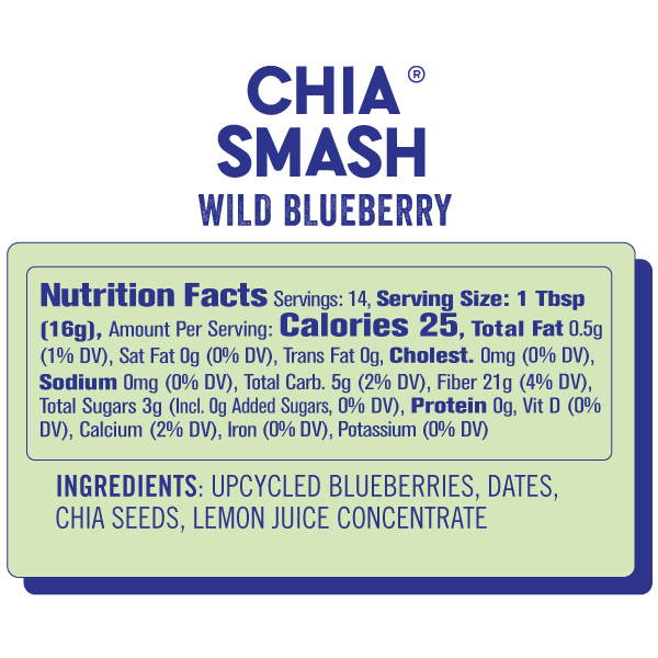 Wild Blueberry Chia Superfood Jam - Chia Smash - Consumerhaus